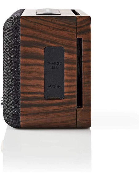NEDIS Haut-Parleur Bluetooth 30 W Étanche Égaliseur Noir/Marron