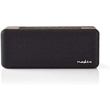NEDIS Haut-Parleur Bluetooth 30 W Étanche Égaliseur Noir/Marron