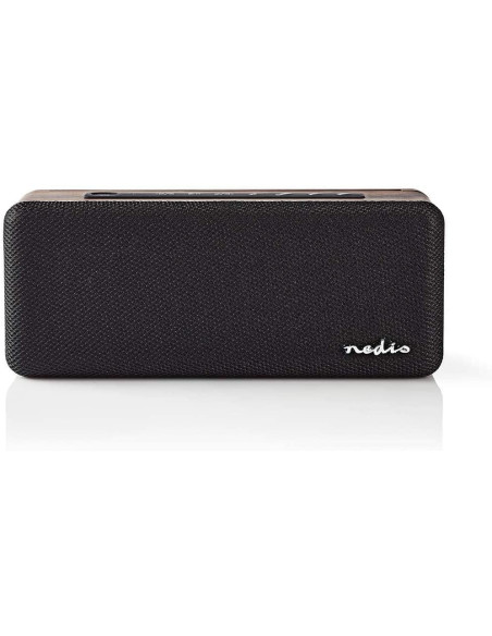 NEDIS Haut-Parleur Bluetooth 30 W Étanche Égaliseur Noir/Marron