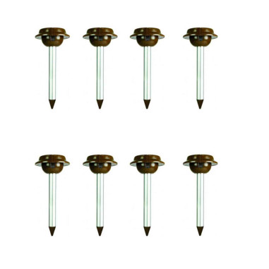 PACK 8X WEITECH Répulsifs Solaires Anti-serpent Lézar Jardin Repousse Serpent