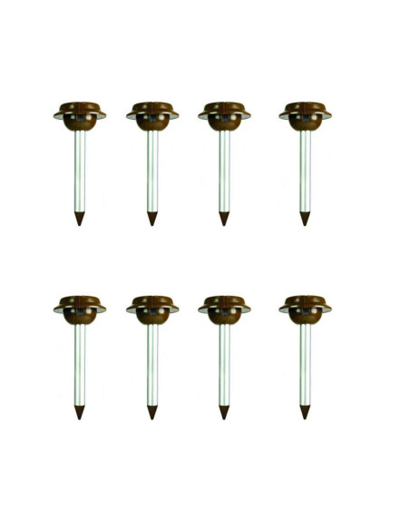 PACK 8X WEITECH Répulsifs Solaires Anti-serpent Lézar Jardin Repousse Serpent