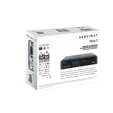 SERVIMAT III Récepteur TV satellite Full HD + Carte d'accès TNTSAT V6 Astra 19.2E