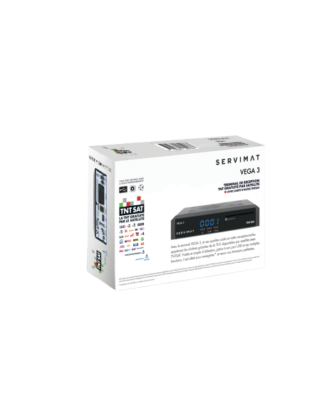 SERVIMAT III Récepteur TV satellite Full HD + Carte d'accès TNTSAT V6 Astra 19.2E