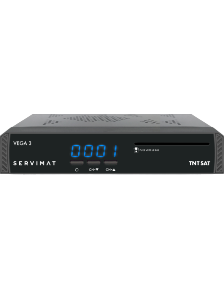 SERVIMAT III Récepteur TV satellite Full HD + Carte d'accès TNTSAT V6 Astra 19.2E