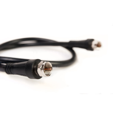 HDSAT Cable Coaxial 20 cm avec fiches F thermo soudées idéal Raccord LNB Pointeur Sat