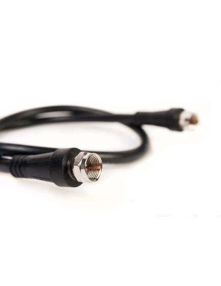 HDSAT Cable Coaxial 20 cm avec fiches F thermo soudées idéal Raccord LNB Pointeur Sat