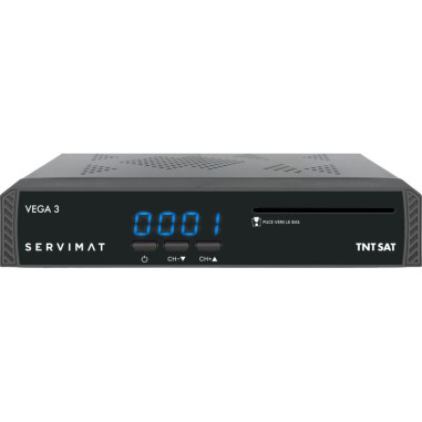 SERVIMAT III Récepteur TV satellite Full HD + Carte d'accès TNTSAT V6 Astra 19.2E + Câble HDMI