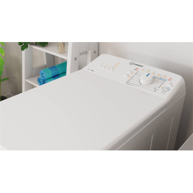 INDESIT Lave-linge TOP 6kg 1000 Trs/min Programme RapidWash