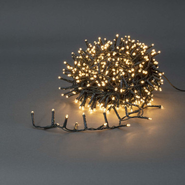 Lumières Décoratives  Cluster compact  560 LED's  Blanc Chaud  11.2 m