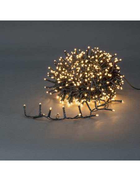 Lumières Décoratives  Cluster compact  700 LED's  Blanc Chaud  14.00 m