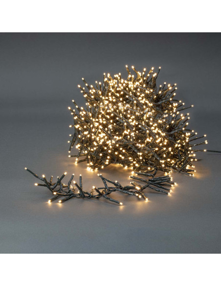 Lumières Décoratives  Groupe  1512 LED's  Blanc Chaud  11.00 m  Effets