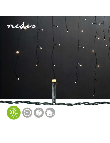 Lumières Décoratives à Glaçons  360 LED's  Blanc Chaud  9.00 m  Effets