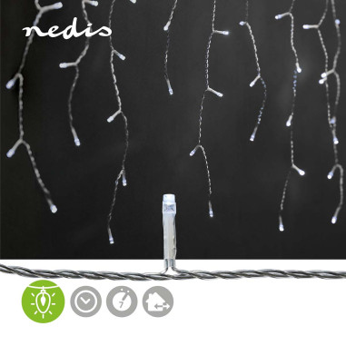 Lumières Décoratives à Glaçons  360 LED's  Blanc Froid  9.00 m  Effets