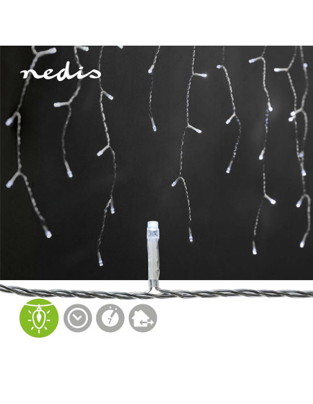 Lumières Décoratives à Glaçons  360 LED's  Blanc Froid  9.00 m  Effets