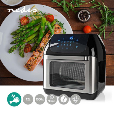 Air Fryer  12 l  Minuteur: 60 min  Numérique  Noir