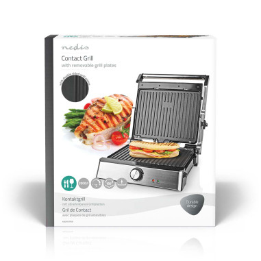 Grill de Contact  2000 W  29 x 23 cm  Contrôle de la température régla