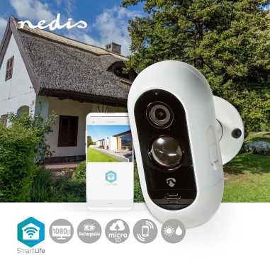 Caméra extérieure SmartLife  Wi-Fi  Full HD 1080p  IP65  Durée de vie