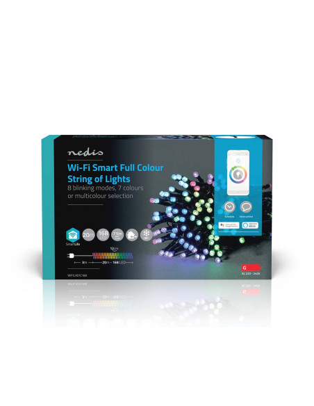 LED Décorative SmartLife  Corde  Wi-Fi  RGB  168 LED's  20.0 m  Androi