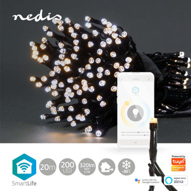 LED Décorative SmartLife  Corde  Wi-Fi  Blanc chaud à frais  200 LED's