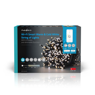 LED Décorative SmartLife  Corde  Wi-Fi  Blanc chaud à frais  400 LED's