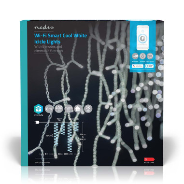 LED Décorative SmartLife  Stalactite  Wi-Fi  Blanc Froid  400 LED's  8