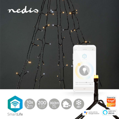 LED Décorative SmartLife  Arbre  Wi-Fi  Blanc chaud à frais  200 LED's