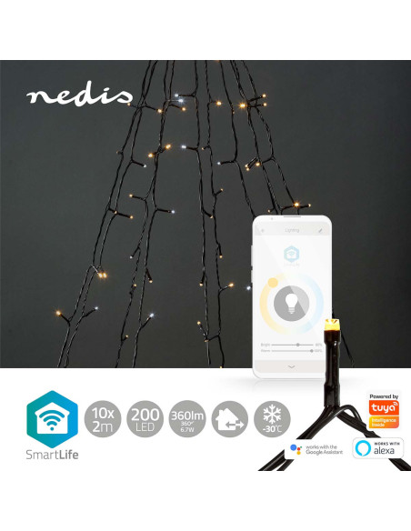 LED Décorative SmartLife  Arbre  Wi-Fi  Blanc chaud à frais  200 LED's