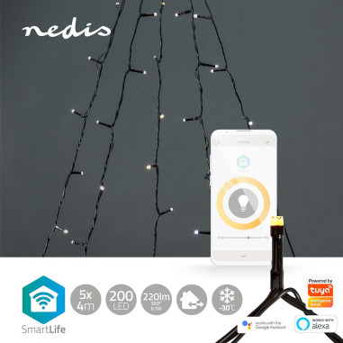 LED Décorative SmartLife  Arbre  Wi-Fi  Blanc Chaud  200 LED's  20.0 m
