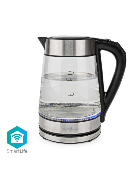 SmartLife Bouilloire électrique  Wi-Fi  1.7 l  Verre  40,60,70,80,90,1