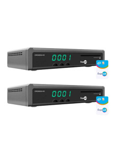 PACK 2 x Récepteur TV Satellite HD + Carte Fransat PC7(Satellite Eutelsat)