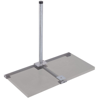 HERKULES Support de panneaux en Acier Galvanisé Dalles 50 x 50cm Mât 85 cm