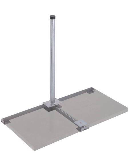 HERKULES Support de panneaux en Acier Galvanisé Dalles 50 x 50cm Mât 85 cm