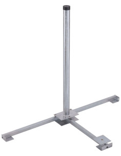 HERKULES Support de panneaux en Acier Galvanisé Dalles 50 x 50cm Mât 85 cm