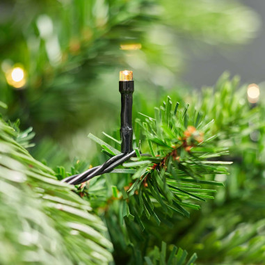 Lumières Décoratives  Corde  192 LED's  Blanc Chaud  14.40 m  Effets d