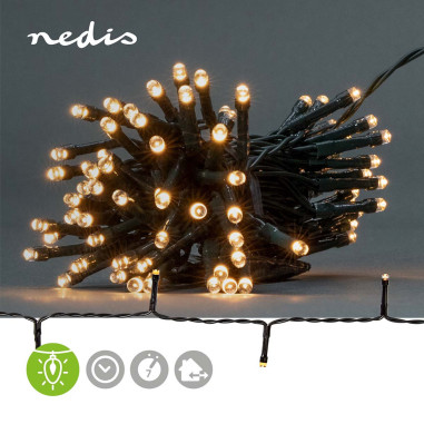 Lumières Décoratives  Corde  48 LED's  Blanc Chaud  3.60 m  Effets de