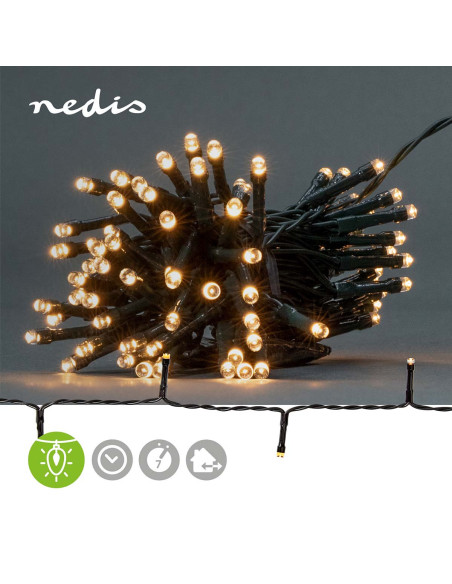 Lumières Décoratives  Corde  48 LED's  Blanc Chaud  3.60 m  Effets de