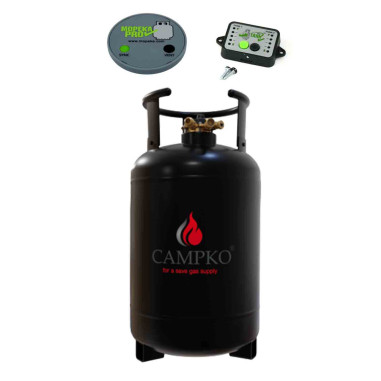 PACK CAMPKO Bouteille GPL 30L Rechargeable Bluetooth + Afficheur + Jauge Bluetooth