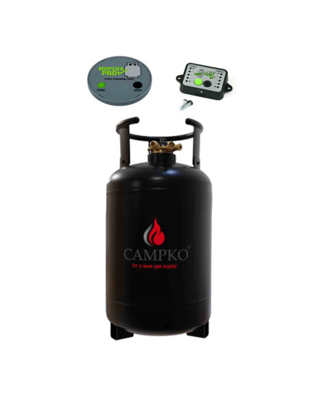PACK CAMPKO Bouteille GPL 30L Rechargeable Bluetooth + Afficheur + Jauge Bluetooth