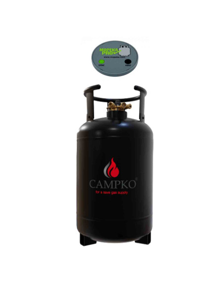 PACK CAMPKO Bouteille GPL 30L Rechargeable Bleutooth + Jauge Bluetooth