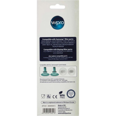 PACK WPRO x3 WPRO Filtre à eau pour Réfrigérateur APP100 Samsung