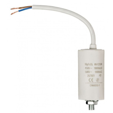 Packs x 2 FIXAPART Condensateur 10.0uf / 450 V + cable Condo 10mf micro farad