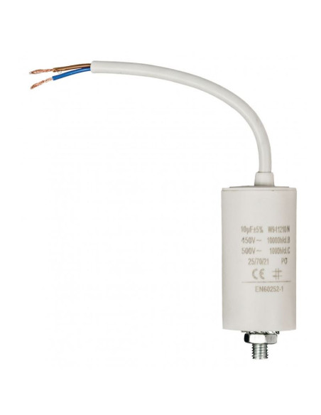 Packs x 2 FIXAPART Condensateur 10.0uf / 450 V + cable Condo 10mf micro farad