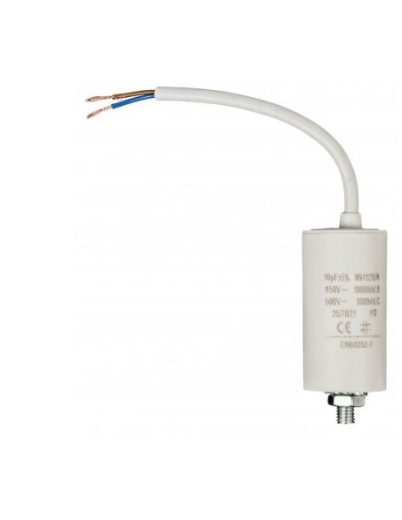 Pack x 10 FIXAPART Condensateur 10.0uf / 450 V + cable Condo 10mf micro farad
