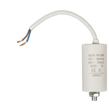 Pack x 2 FIXAPART Condensateur 8.0uf / 450 V + cable Condo fil 8 mf