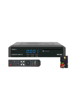 SERVIMAT Récepteur TV satellite Full HD + Carte d'accès TNTSAT V6 Astra 19.2E