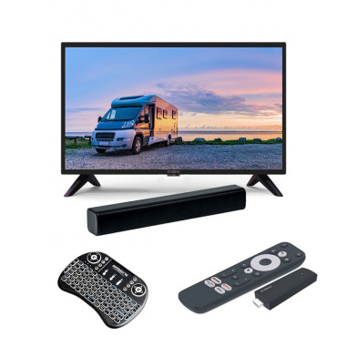 Pack STRONG TV LED 24" 60cm + Clé TV + ANTARION SMART PAD + Barre de Son 30W