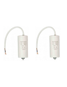 Pack FIXAPART 2x Condensateurs 50.0uf / 450 V + Cable Condo fil 50mf