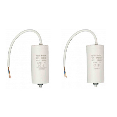 Pack FIXAPART 2x Condensateurs 50.0uf / 450 V + Cable Condo fil 50mf