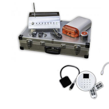 Pack Alarm Detect SX2 Alarme Rechargeable Sans Installation + Transmetteur Téléphonique Camping-Car Bateau Maison