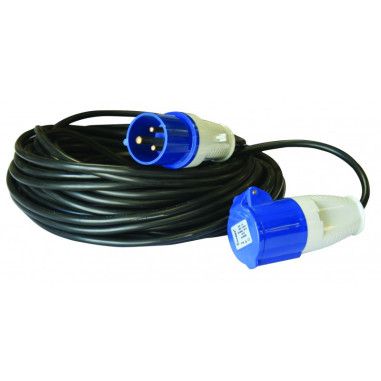 PACK ANTARION Rallonge Electrique 15m Prise P17 pour raccordement borne + Adaptateur P17/230V CEE 1.5M Protection IP20